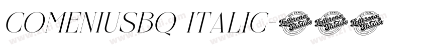 ComeniusBQ Italic字体转换